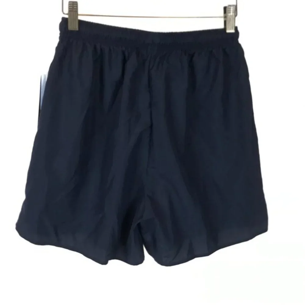 NWT Womens Size Medium New Balance Navy Blue Stretch Waist Athletic Shorts